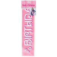 Birthday Girl Satin Sash