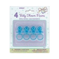 Crystal Blue Pacifiers - Pk4