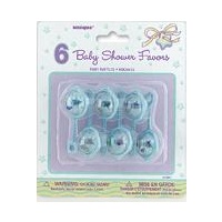 Baby Shower Blue Rattle - Pk 6