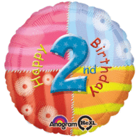 2nd Birthday Foil Balloon