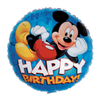 Mickey Mouse Happy Birthday Foil Balloon - 43cm