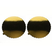 Round Gold Cake Tray - 26cm