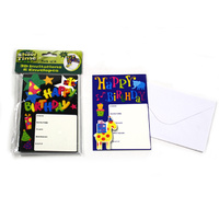 Party 3D Invites - Pk 6*