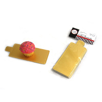Gold Rectangle Cake Boards - Pk 10