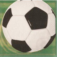 Soccer Printed 2Ply Lunch Napkins - Pk16