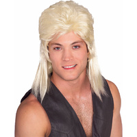 Adult Blonde Mullet Wig