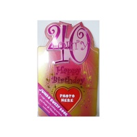 40th Birthday Jumbo Guest Book - Pink