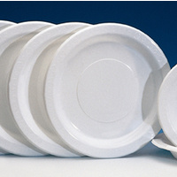Heavy Duty Round White Plastic Plate (180mm) - Pk50