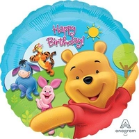 45cm Winnie the Pooh Sunny Birthday Foil Balloon