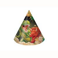 Dinosaur Blast Party Hats - Pk 8