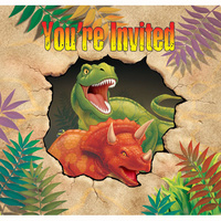 Dinosaur Blast Invitations - Pk 8*