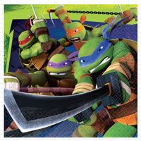 Teenage Mutant Ninja Turtles Lunch Napkins - Pk 16