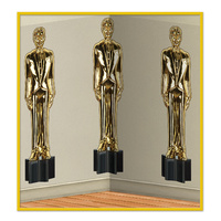 Awards Night Male Statuettes Backdrop (1.2m x 9.1m)*