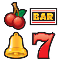 Slot Machine Cutouts - Pk 4**