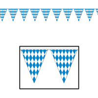 Oktoberfest Plastic Pennant Banner (3.7m)