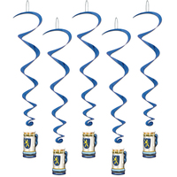 Oktoberfest Beer Stein Whirls - Pk 5