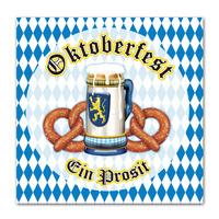 Oktoberfest Printed Luncheon Napkins (32x32cm) - Pk 16