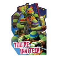 Teenage Mutant Ninja Turtle Invitations - Pk 8*
