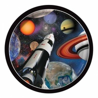 Space Blast Luncheon Plates - Pk 8