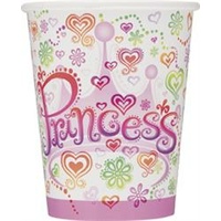 Princess Diva Printed Cups 9 oz - Pk 8*