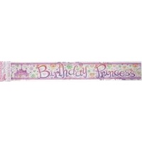 Birthday Princess Foil Banner - 3.65m