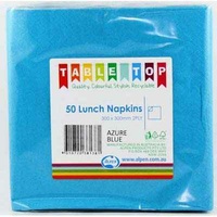 Azure Blue Lunch Napkins (33cm) - Pk 50