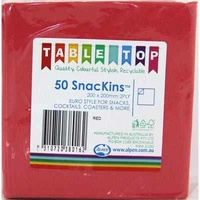 Red Cocktail Napkins - Pk 50