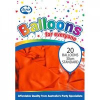 Orange Balloons - 12" - Pk 20