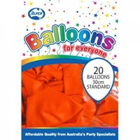 Orange Balloons - 12" - Pk 20