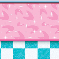 50's Soda Shop Backdrop (1.2m x 9.1m)