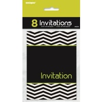 Black & White Designer Invitations - Pk 8***
