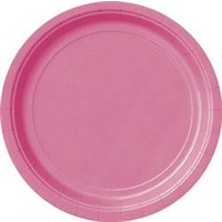 Hot Pink Paper Plates - 7" - Pk8