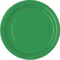 Emerald Green Paper Plates - 7" - Pk8