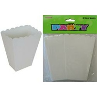 White Treat Boxes - Pk8