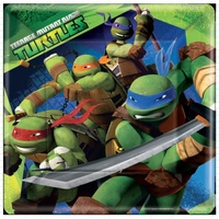 Teenage Mutant Ninja Turtles Square Dinner Plates - Pk 8