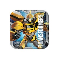 Transformers Square Lunch Plates - Pk 8