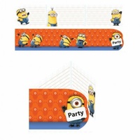 Minions Party Invitations - Pk 6