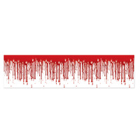 Dripping Blood Poly Decorating Material - 30.5cm x 762cm