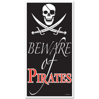 Beware Of Pirates Door Cover - 7.62cm x 1524cm