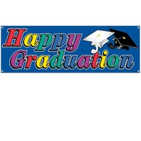 All-Weather Happy Graduation Sign Banner - 152.4cm x 53.3cm
