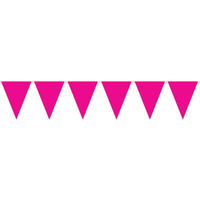 Cerise Indoor/Outdoor Pennant Banner - 27.9cm x 365.8cm