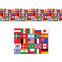 All-Weather Int'l Flag Poly Decorating Material - 46cm x 762cm