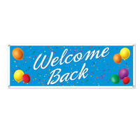 All-Weather Welcome Back Sign Banner - 152.4cm x 53.3cm