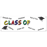 All-Weather Class of "Year" Sign Banner - 152.4cm x 53.3cm**