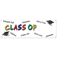 All-Weather Class of "Year" Sign Banner - 152.4cm x 53.3cm