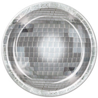 Disco Ball Plates - 8/pkg, 22.86cm