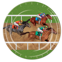 Horse Racing Plates - 8/pkg, 22.86cm