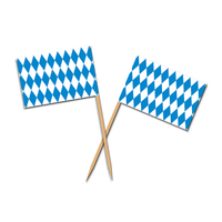 Oktoberfest Flag Cocktail Picks (6.35cm) - Pk 50