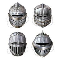 Knight Masks with elastic - 4/pkg