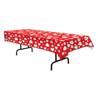 Heart Plastic Rectangle Tablecover